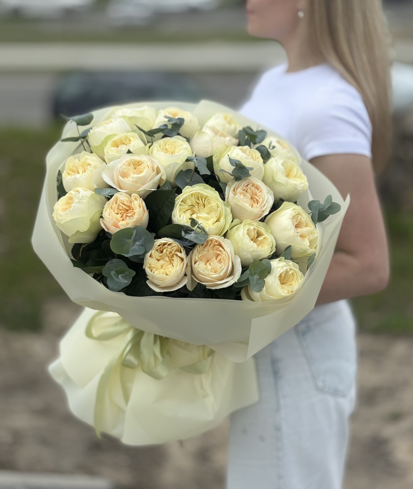 Картинка Букет из 21 розы Присцилла 50см